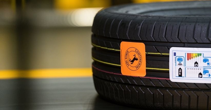 Side view of Continental tire